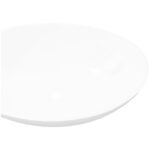 vidaXL Luxusné keramické umývadlo, oválne, biele 40x33 cm – Obrázok 4