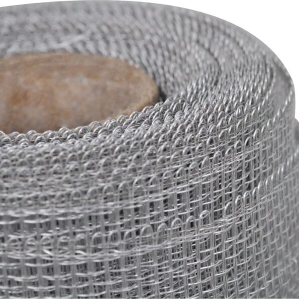 vidaXL Sieť proti hmyzu, hliník 100x500 cm, strieborná – Obrázok 5