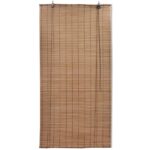 vidaXL Hnedá bambusová roleta 120x220 cm – Obrázok 2