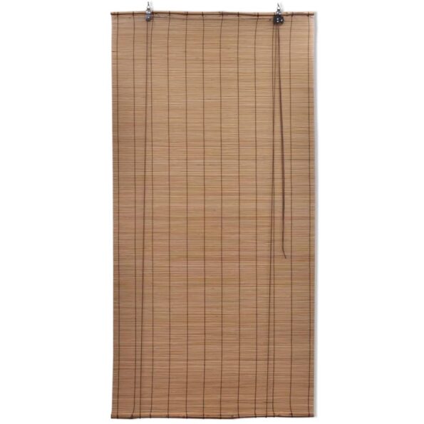 vidaXL Hnedá bambusová roleta 120x220 cm – Obrázok 2