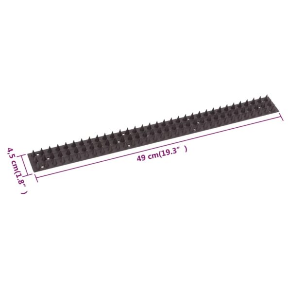 Zábranné hroty proti vtákom, 49 x 4.5 x 1.7 cm, sada 20 ks – Obrázok 4