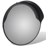 vidaXL Konvexné dopravné zrkadlo, PC plast, čierne 30 cm, do exteriéru – Obrázok 3