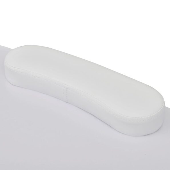 Skladací biely stolík na manikúru s kolieskami – Obrázok 3