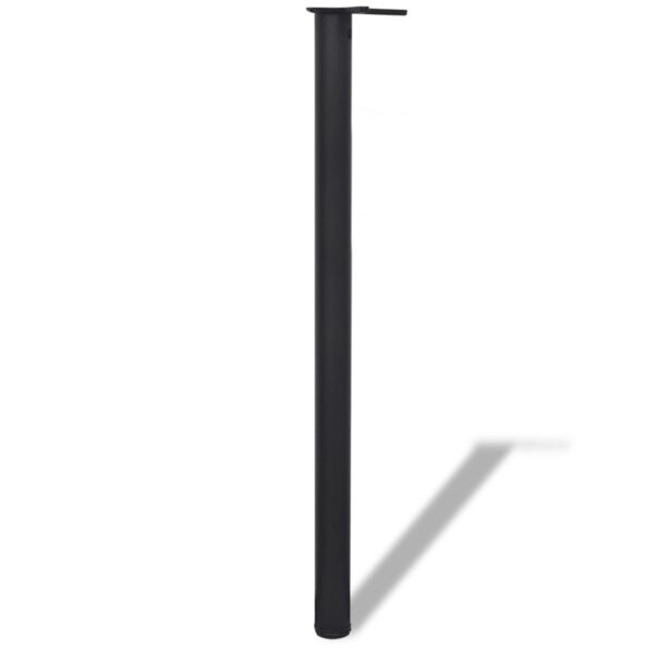 Výškovo nastaviteľné stolové nohy, 4ks, čierne, 1100 mm – Obrázok 2