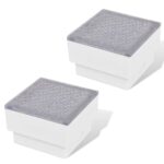 Podlahové LED svetlá 100 x 100 x 68 mm 2 ks – Obrázok 2