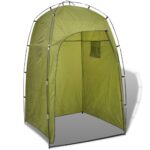 vidaXL Sprchovací/WC/prezliekací stan, zelený – Obrázok 2