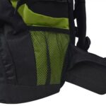 vidaXL Turistický batoh XXL 75 l, čierno zelený – Obrázok 7