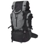 vidaXL Turistický batoh XXL 75 l, čierno sivý