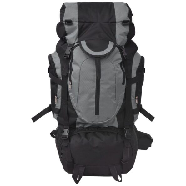vidaXL Turistický batoh XXL 75 l, čierno sivý – Obrázok 3