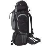 vidaXL Turistický batoh XXL 75 l, čierno sivý – Obrázok 4