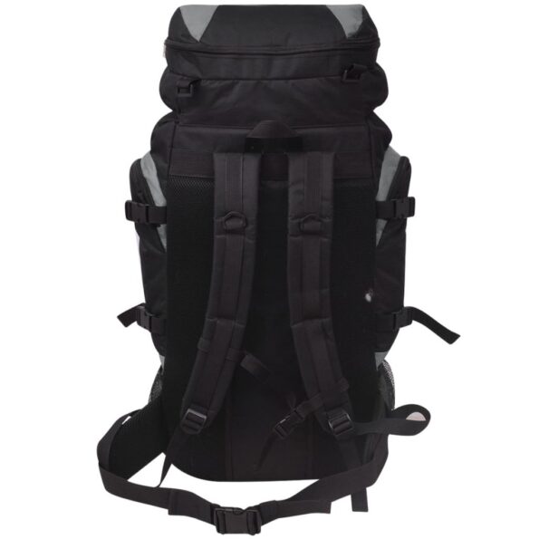 vidaXL Turistický batoh XXL 75 l, čierno sivý – Obrázok 5