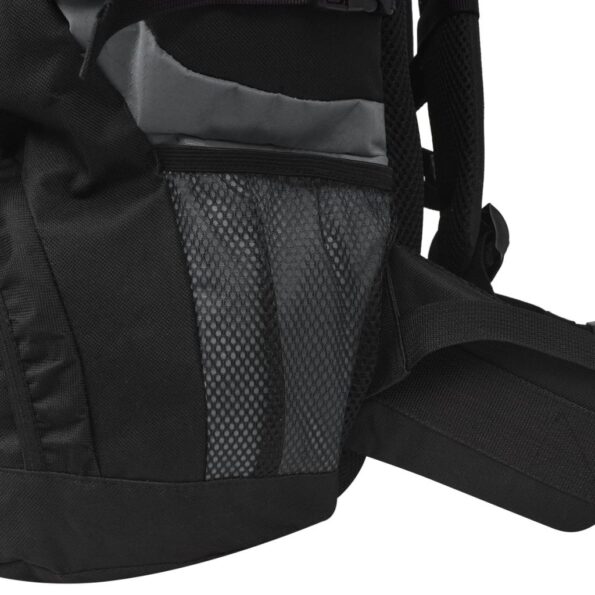 vidaXL Turistický batoh XXL 75 l, čierno sivý – Obrázok 7