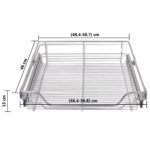 vidaXL Výsuvný drôtený kôš 2 ks strieborný 600 mm – Obrázok 8