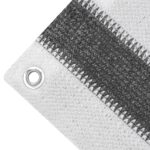 vidaXL Tieniaca plachta na balkón z HDPE, 75x400 cm, antracitová a biela – Obrázok 3