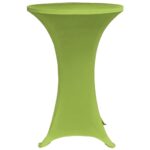 vidaXL Naťahovací návlek na stôl, 2 ks, 60 cm, zelený – Obrázok 3