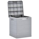 vidaXL Záhradný úložný box bledosivý 90 l – Obrázok 3