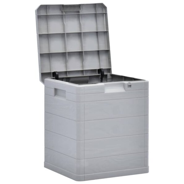 vidaXL Záhradný úložný box bledosivý 90 l – Obrázok 3