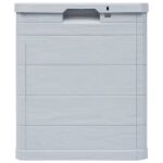 vidaXL Záhradný úložný box bledosivý 90 l – Obrázok 4