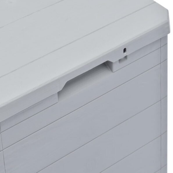 vidaXL Záhradný úložný box bledosivý 90 l – Obrázok 6