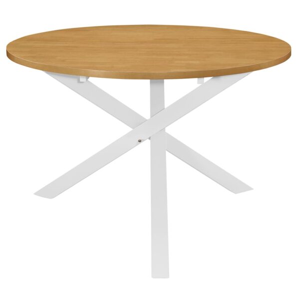 vidaXL Jedálenský stôl, biely 120x75 cm, MDF – Obrázok 2