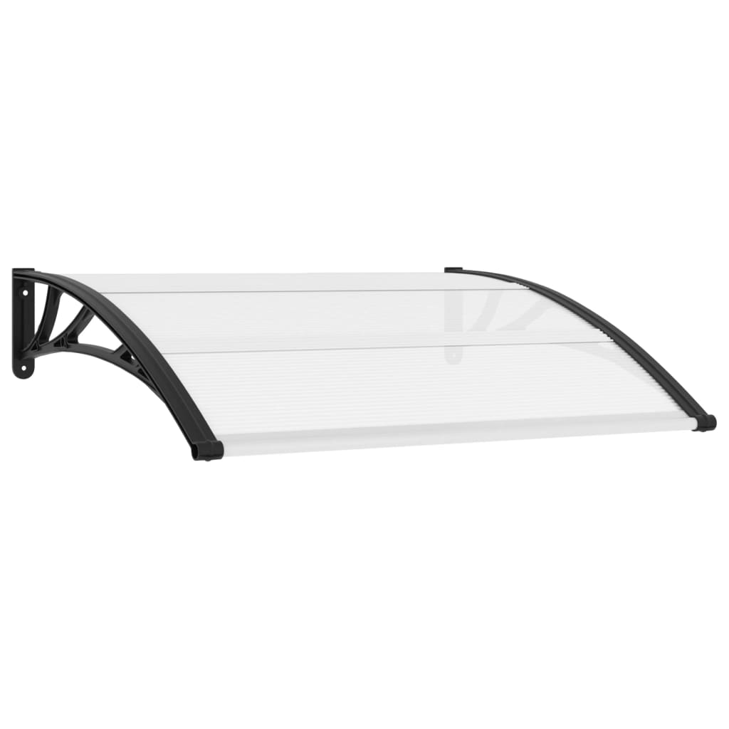 VXL8719883564494_a_en_hd_1.jpg vidaXL Vchodová strieška, čierna a priehľadná 120x75 cm, PC – Obrázok 1