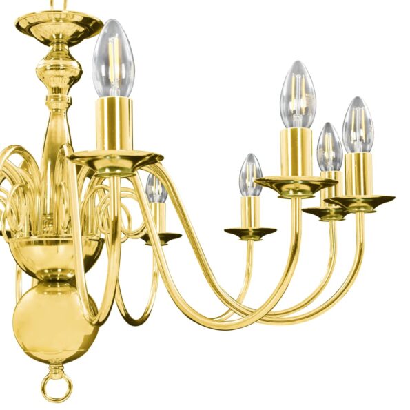 vidaXL Luster, zlatý 12 x žiarovky E14 – Obrázok 9