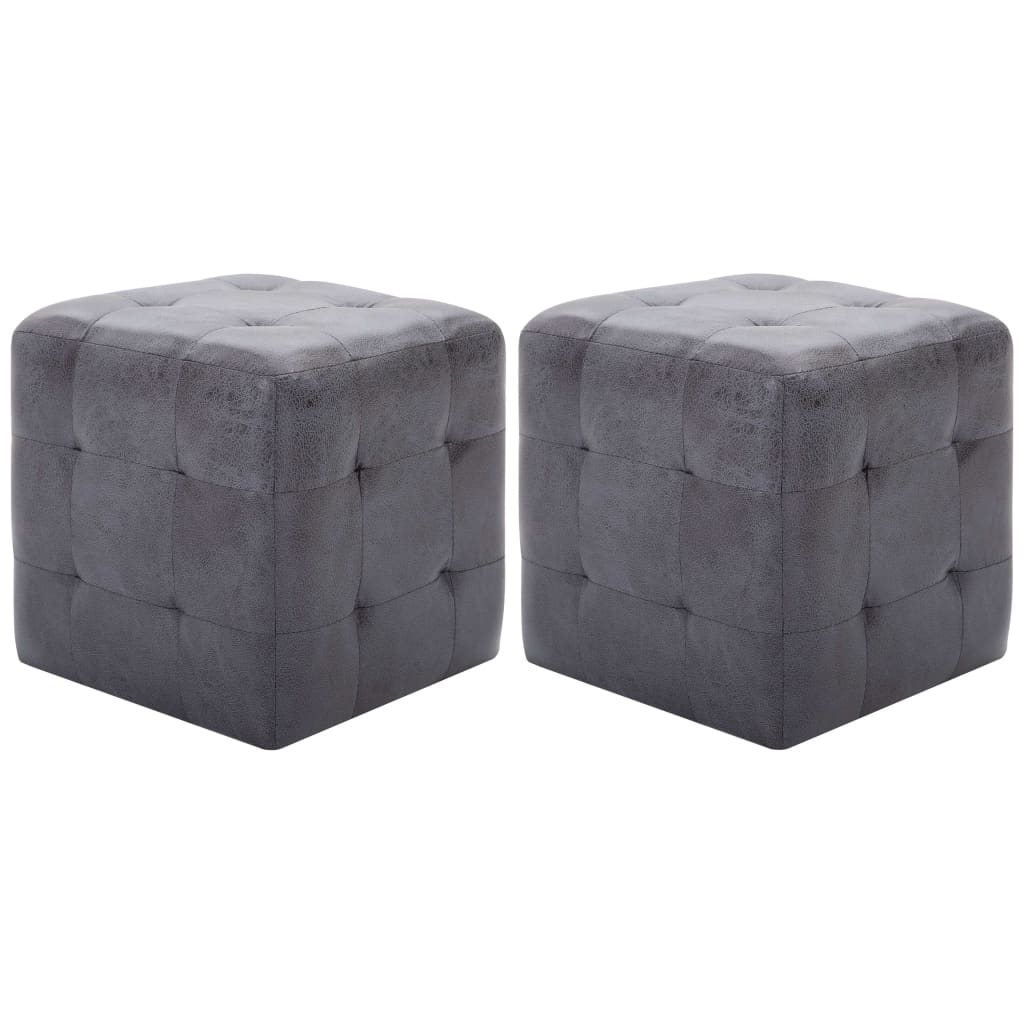 VXL8719883574615_a_en_hd_1.jpg vidaXL Nočné stolíky 2 ks sivé 30x30x30 cm umelá semišová koža – Obrázok 1