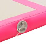 vidaXL Nafukovacia žinenka s pumpou 300x100x10 cm, PVC, ružová – Obrázok 9