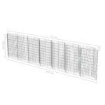 vidaXL Gabiónová stena, pozinkovaná oceľ 450x30x100 cm – Obrázok 7