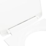 vidaXL WC sedadlo, pomalé sklápanie, rýchloupínacie, biele – Obrázok 6