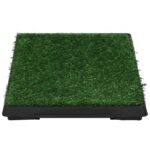 vidaXL Toalety pre psy 2 ks s nádobou a umelou trávou zelené 63x50x7cm – Obrázok 6