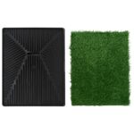 vidaXL Toalety pre psy 2 ks s nádobou a umelou trávou zelené 63x50x7cm – Obrázok 8