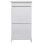 vidaXL Skrinka na topánky, biela 50x28x98 cm, drevo paulovnie – Obrázok 4