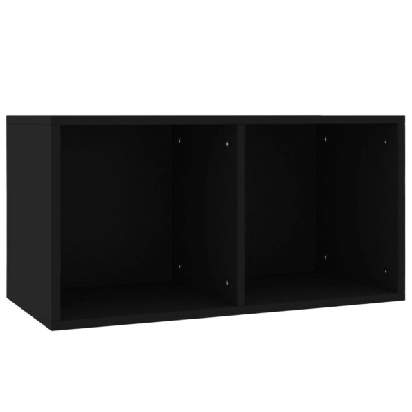 vidaXL Úložný box na vinyly, čierny 71x34x36 cm, kompozitné drevo – Obrázok 2