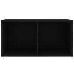 vidaXL Úložný box na vinyly, čierny 71x34x36 cm, kompozitné drevo – Obrázok 4