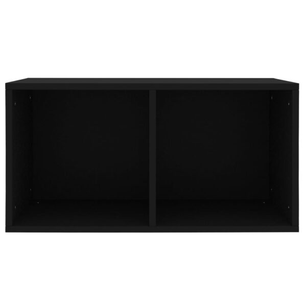 vidaXL Úložný box na vinyly, čierny 71x34x36 cm, kompozitné drevo – Obrázok 4