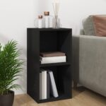 vidaXL Úložný box na vinyly, čierny 71x34x36 cm, kompozitné drevo – Obrázok 8