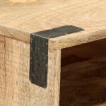 vidaXL Konzolový stolík 115x30x76 cm surové masívne mangovníkové drevo – Obrázok 2
