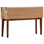 vidaXL Konzolový stolík 115x30x76 cm surové masívne mangovníkové drevo – Obrázok 4