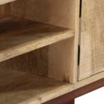 vidaXL Konzolový stolík 115x30x76 cm surové masívne mangovníkové drevo – Obrázok 6