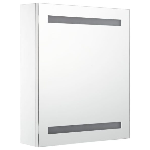 vidaXL Kúpeľňová skrinka s LED a zrkadlom 50x13,5x60 cm – Obrázok 3