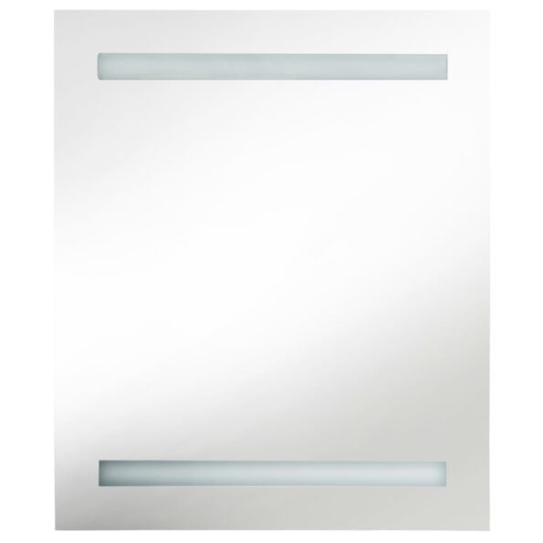 vidaXL Kúpeľňová skrinka s LED a zrkadlom 50x13,5x60 cm – Obrázok 4
