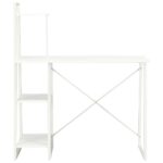 vidaXL Písací stôl s policami, biely 102x50x117 cm – Obrázok 2