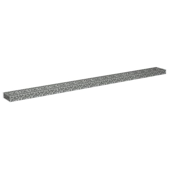 vidaXL Gabiónový vyvýšený záhon pozinkovaná oceľ 360x30x10 cm – Obrázok 3