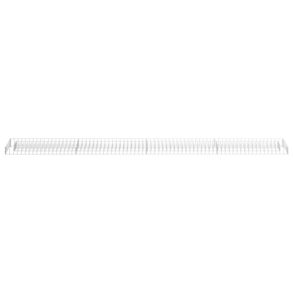 vidaXL Gabiónový vyvýšený záhon pozinkovaná oceľ 360x30x10 cm – Obrázok 4