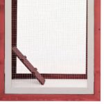 vidaXL Kurín, červený 170x81x110 cm, borovicový a jedľový masív – Obrázok 7