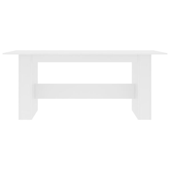 vidaXL Jedálenský stôl, biely 180x90x76 cm, kompozitné drevo – Obrázok 4