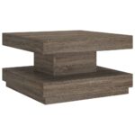 vidaXL Konferenčný stolík sivý 60x60x35 cm MDF – Obrázok 2