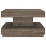 vidaXL Konferenčný stolík sivý 60x60x35 cm MDF – Obrázok 3