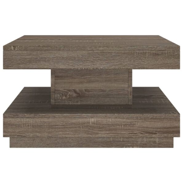 vidaXL Konferenčný stolík sivý 60x60x35 cm MDF – Obrázok 3